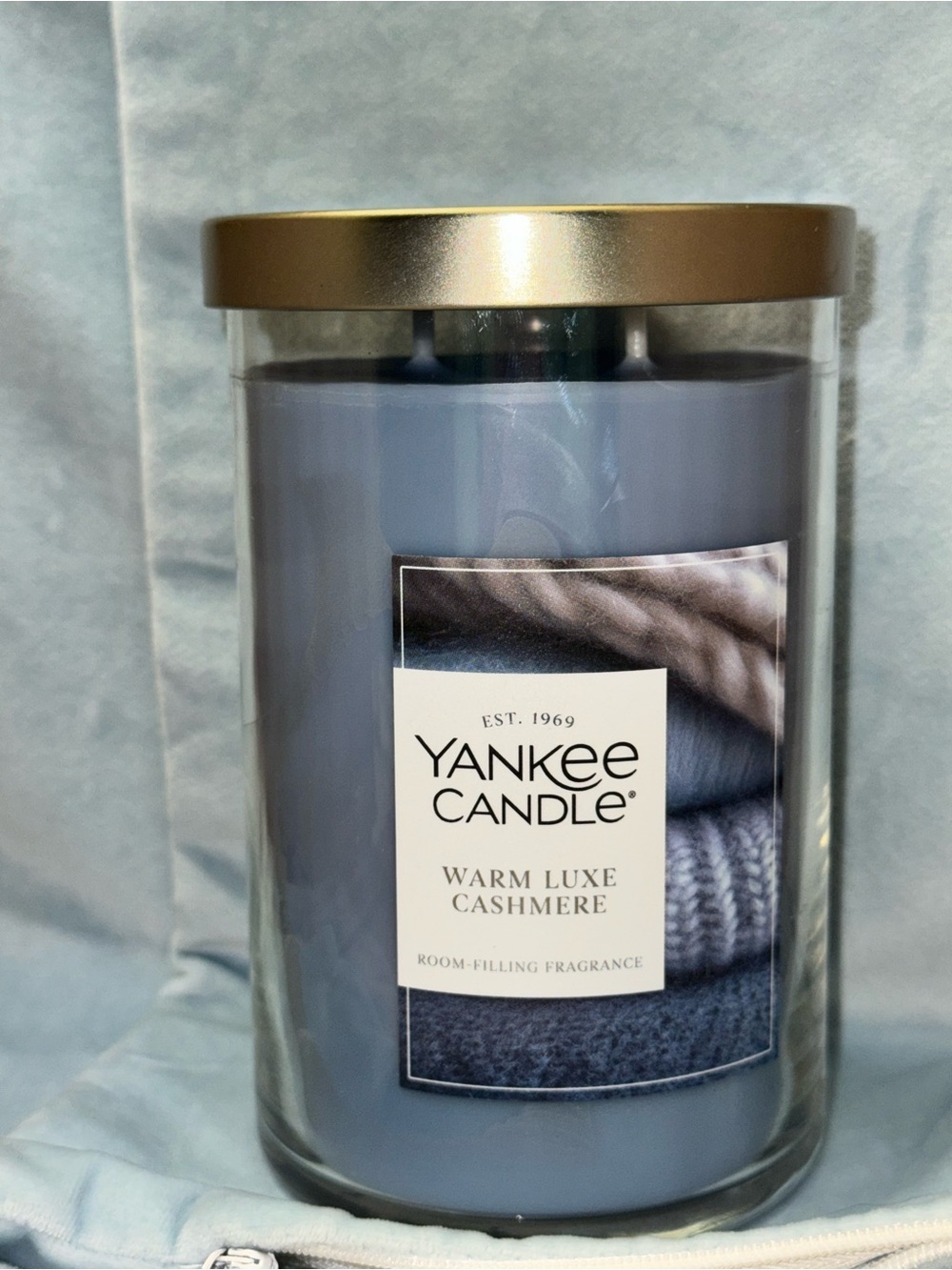 NEW 20oz Yankee Candle Warm Luxe Cashmere Large Tumbler Double Wick Candle - Picture 3 of 4